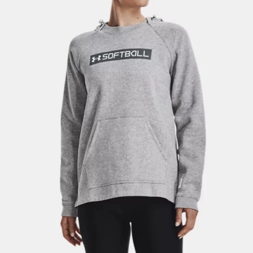 Womens Under Armour Softball Hoodie Sweatshirt (L)